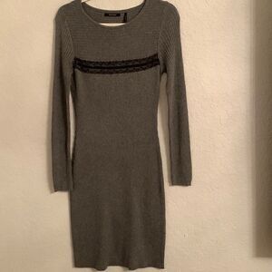 Faust Fuentes Bodycon Gray Dress Size S